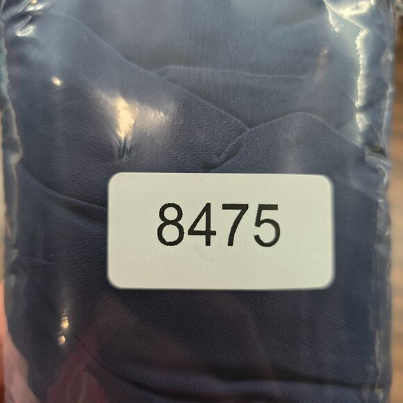 Womens Iz Byer Navy Sleeveless Dress Lined Striped Belt 100% Polyester Size L - Picture 11 of 11